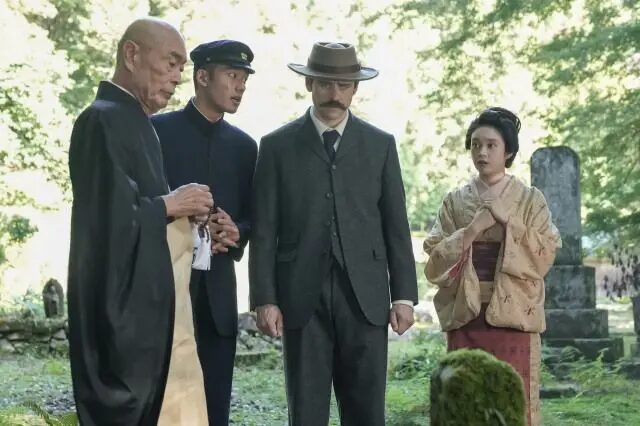 大雄寺 会談を話す和尚