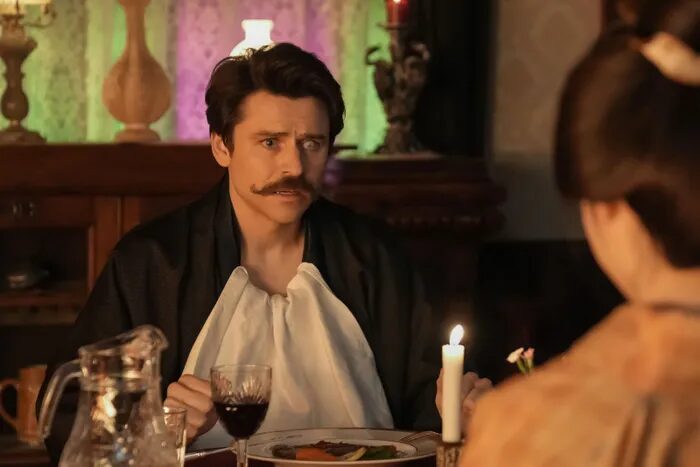 ステーキを食べるヘブン　嘘　トキ